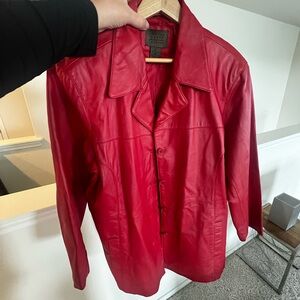 JohnPaulRichard Red Leather Jacket